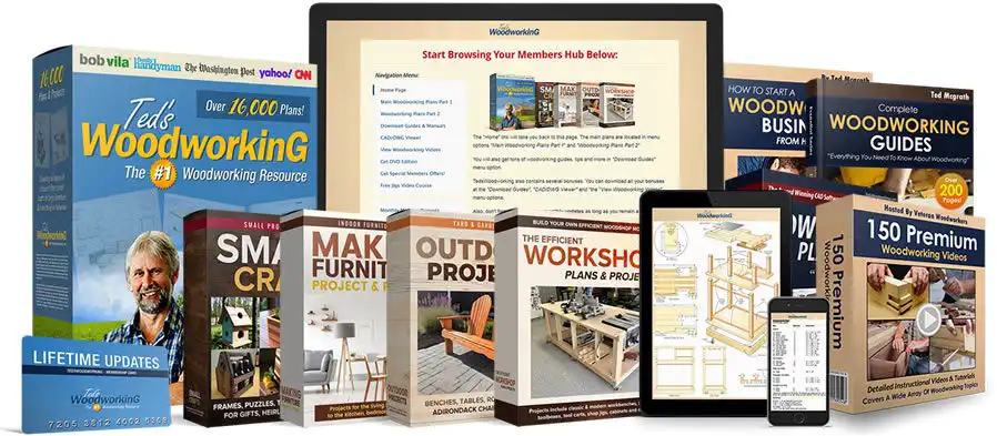 teds woodworking full access package with plans and bonuses